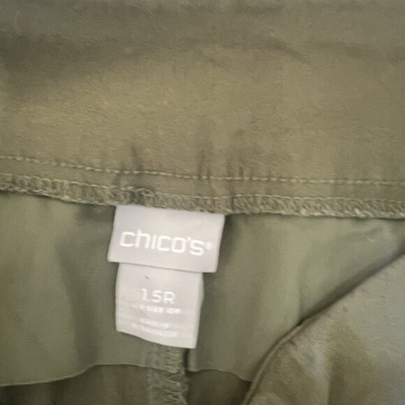 Chico's Olive Green Skinny Ankle Pant - size 1.5R - Picture 2 of 4